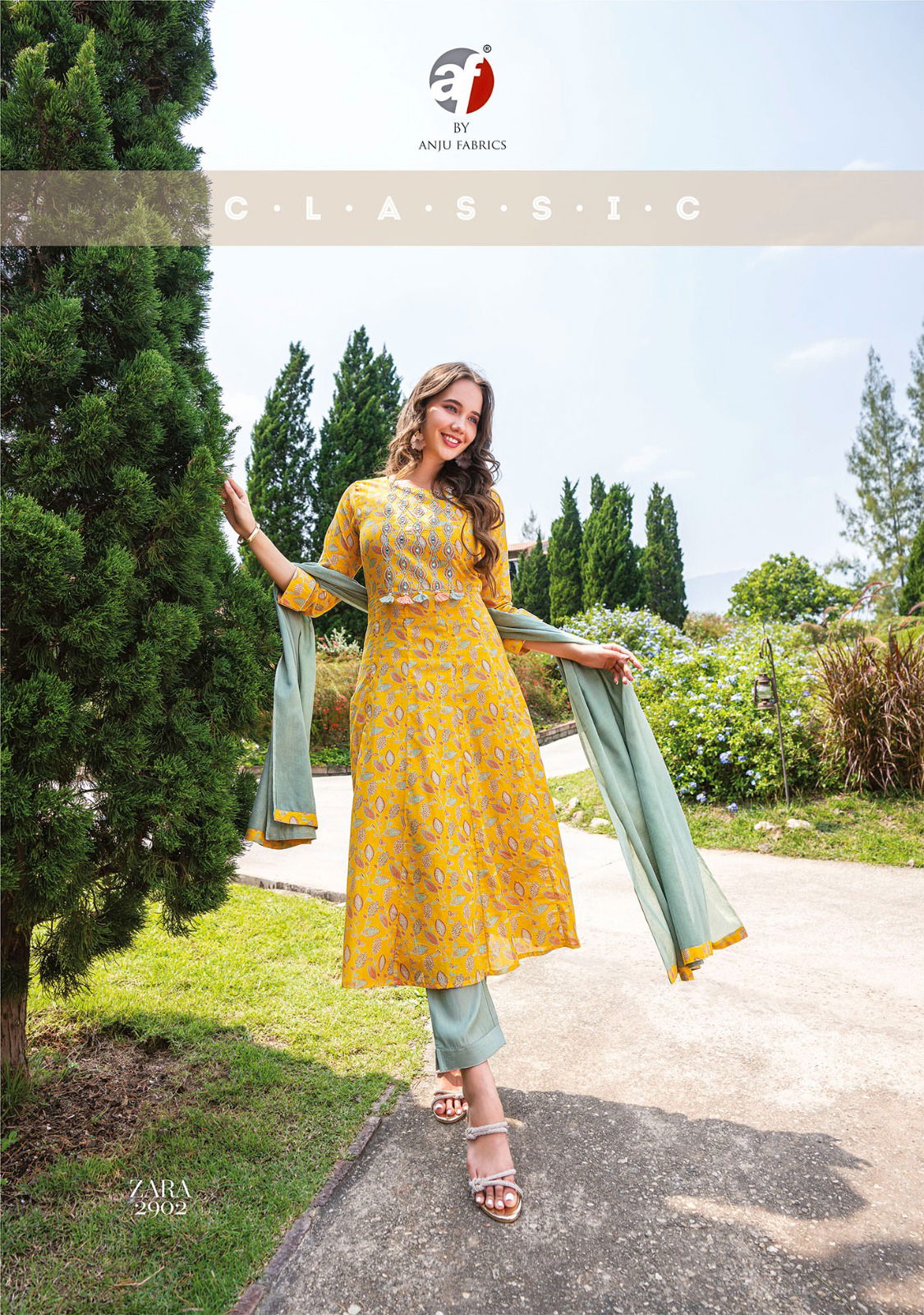 Af Zara Vol 3 By Anju Fabrics Designer Salwar Suit Catalog